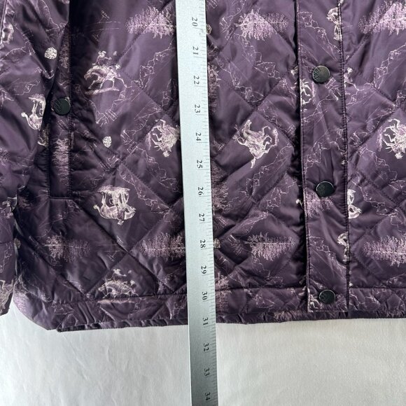 Stio Skycrest Insulated Snap Shirt Jacket Mens XL Cork Supply Quilt Print Purple - Picture 10 of 13